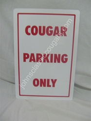 MERCURY COUGAR PARKING SIGN