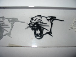 ELIM-6 1969 CAT-HEAD Decal for Hood Stripes