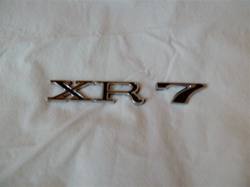 REPRODUCTION 1969-1970 2-Piece Glue-on XR-7 Trunk Emblem