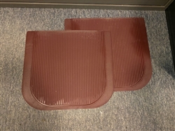 Mercury Cougar Dark Red Rear Seat Rubber Floor Mats