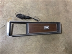 1970 Mercury Cougar Standard or Eliminator Center Console Insert with Power Window Switch and Wiring