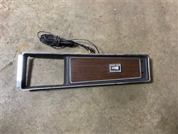 1970 Mercury Cougar Standard or Eliminator Center Console Insert with Power Window Switch and Wiring