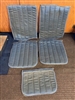 1972 Mercury Cougar USED Knitted Vinyl Seat Inserts-Blue