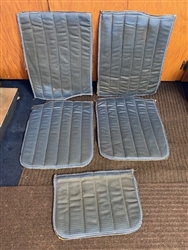 1972 Mercury Cougar USED Knitted Vinyl Seat Inserts-Blue
