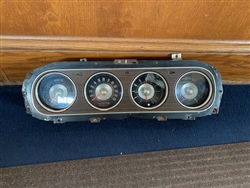 1969 Cougar Standard USED Dash Cluster with Factory Accessory Clock