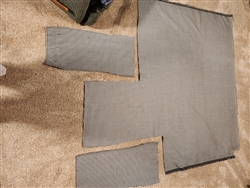 1970 Cougar Houndstooth Upholstery Fabric Pieces