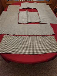 1970 Cougar Houndstooth Upholstery Fabric Pieces
