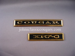 XG-3 1968 XR7-G Gold Dash Emblem (2-Pieces)